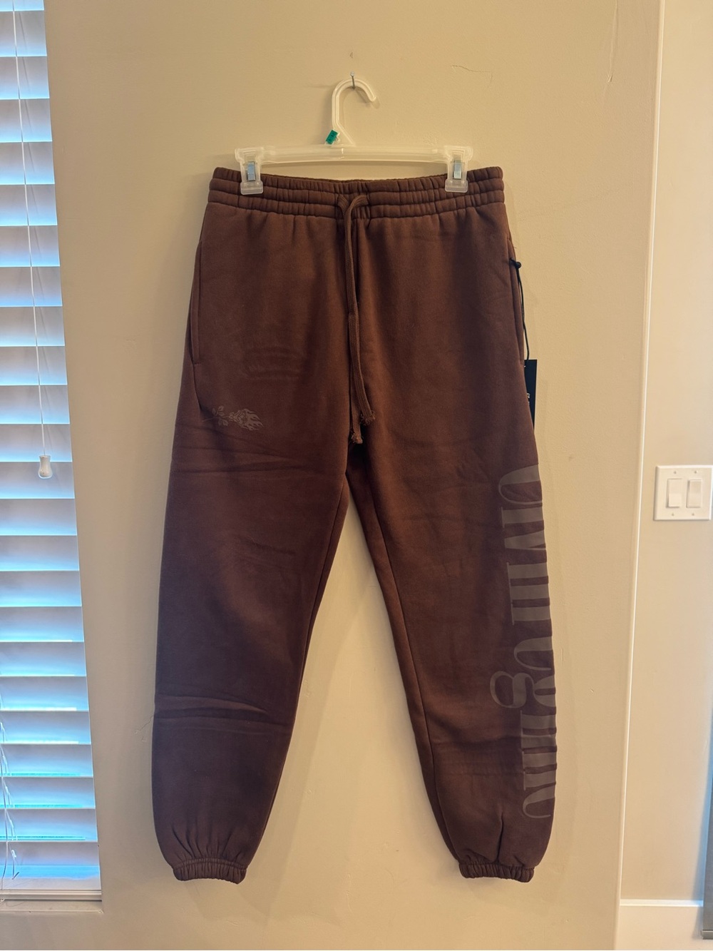 Women's Brown Logo Jogger Sweatpants - Casual Track Pants